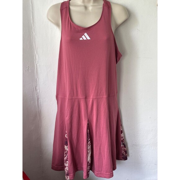 Adidas Women's Tennis Paris Made to BE Remade Dress, Pink Strata - Large - Picture 1 of 6